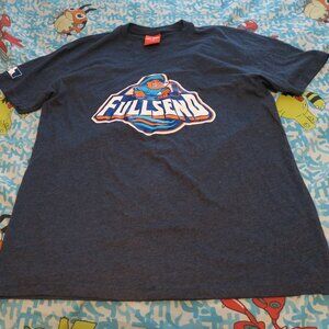 FULL SEND New York Islanders Fisherman Hockey Tee Slate Blue Size Large